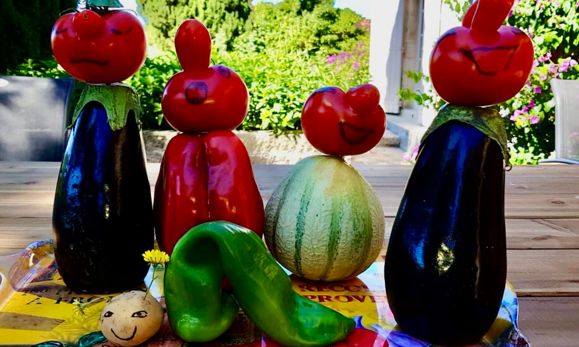 Sculptures de légumes moches